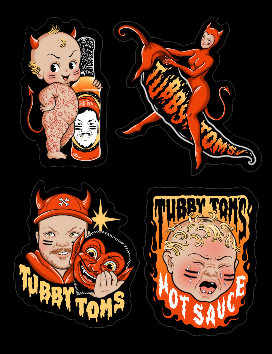 EXTRA SPICY TUBBY STICKER BUNDLE