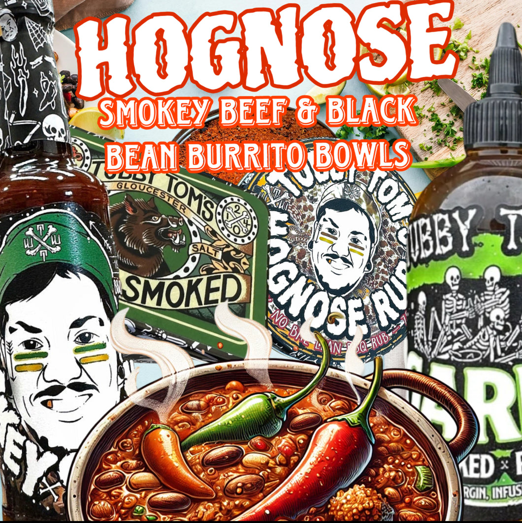 HOGNOSE BBQ BEEF & CHEESY BLACK BEAN BURRITO COMBO